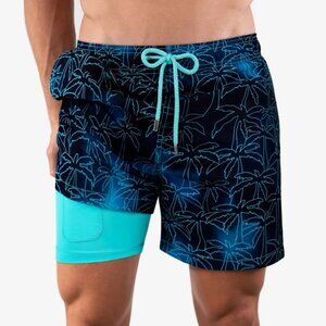 Capelle Foggy Palms - Mid Length Hybrid Short
